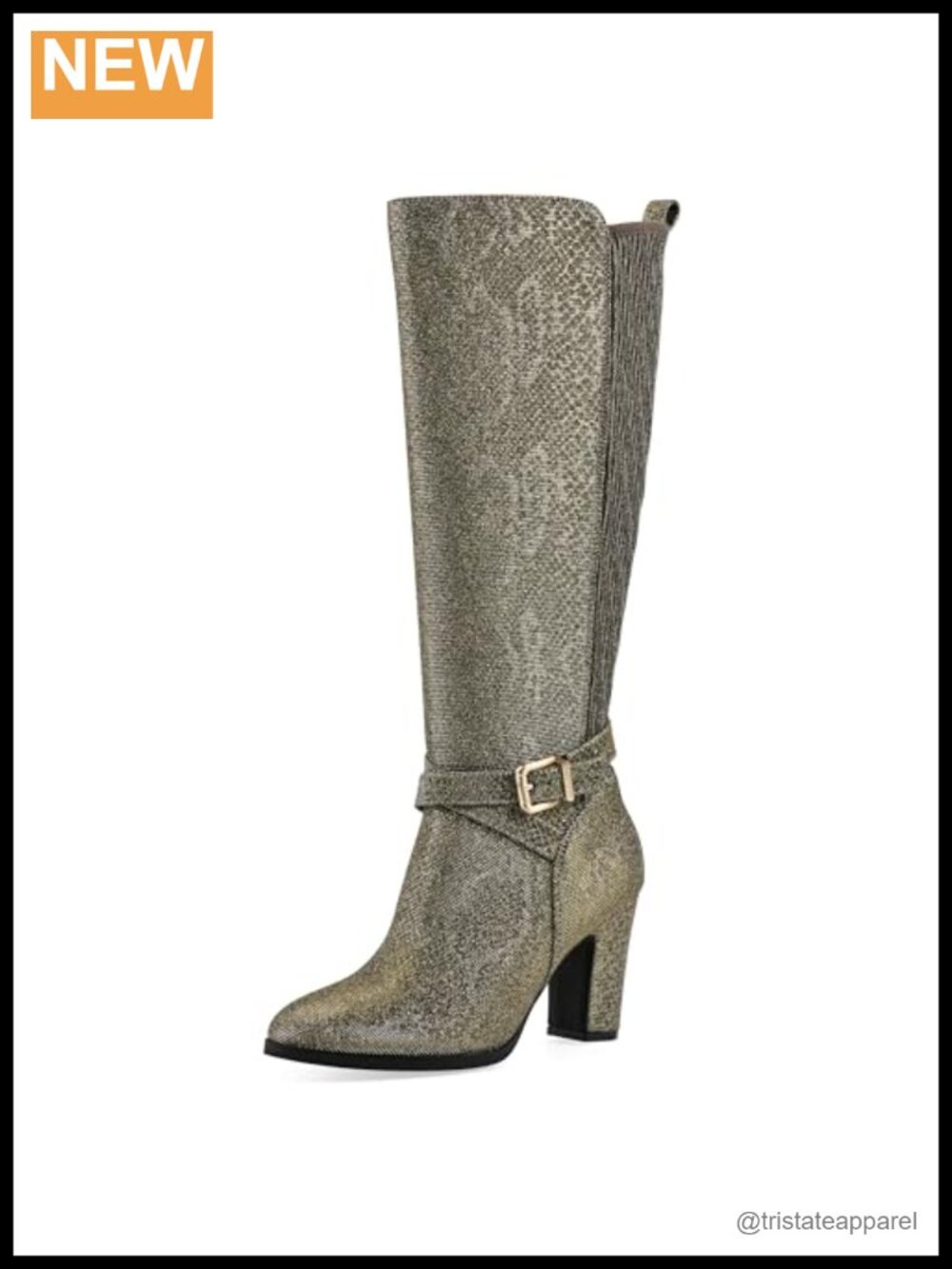 Womens Knee High Block Heel Boots Tall Shaft Fashion Boot